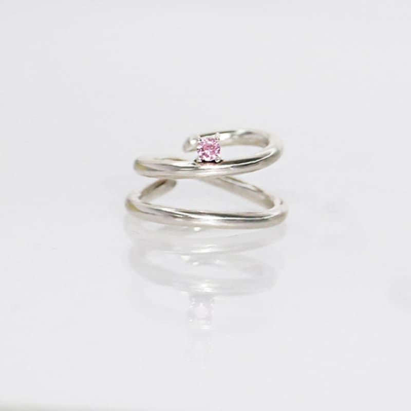 BRILLPIECE Twin stone nail ring