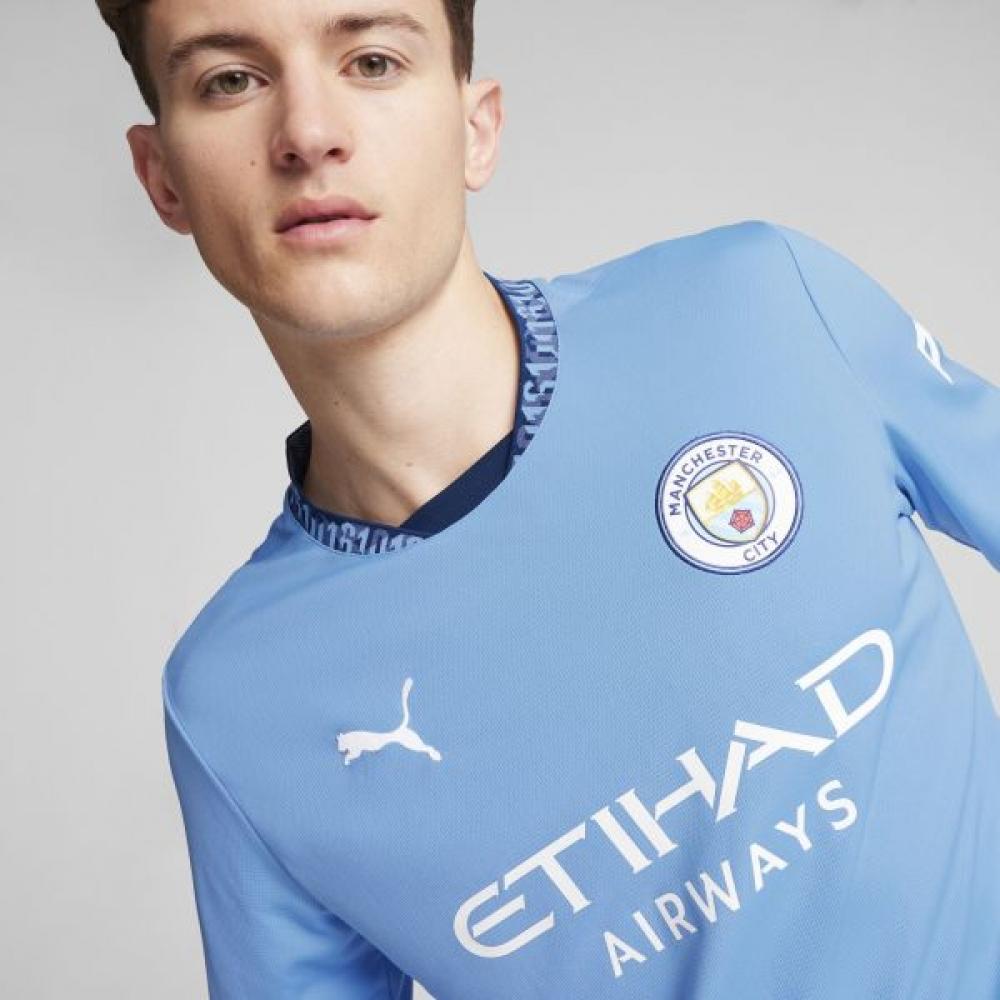 Puma Official Mcfc Home Long Sleeve Replica Jersey