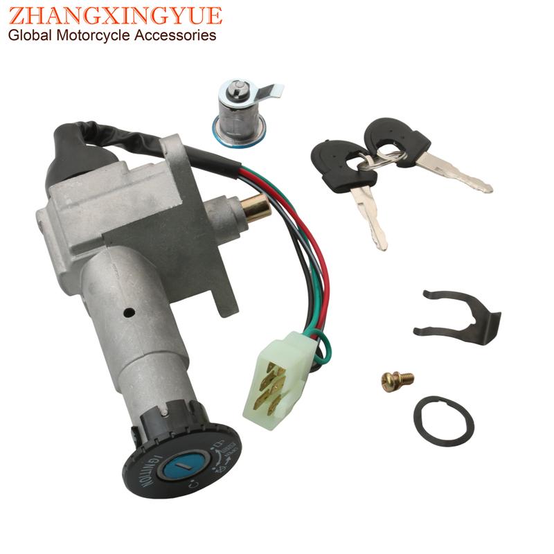 Scooter Ignition Switch Seat Lock Key Set For Peugeot Tweet 50 125 150 803468