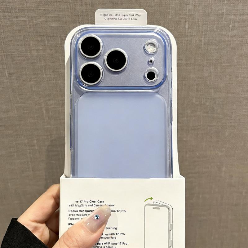 

Original Ultra Thin Soft Silicone TPU Case for iPhone 17 16 15 14 13 12 11 Pro Max Transparent Matte Shockproof Official Cover iPhone 16