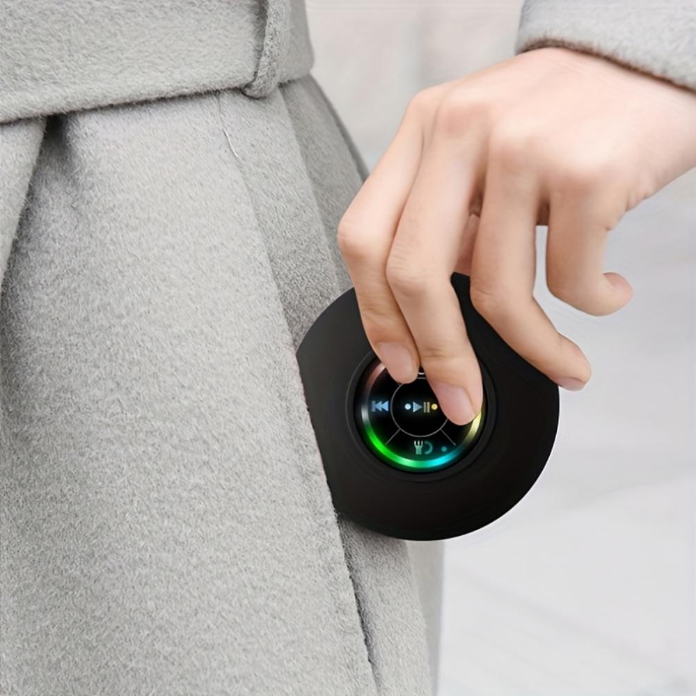 Přenosný voděodolný bezdrátový reproduktor s přísavkou -USB nabíjení, párty, koupelna, cestování a outdoor, osvětlení koupelnový voděodolný bezdrátový reproduktor