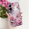 For Infinix Smart 20 4G Case New Fashion Flower Pattern Soft Black Silicone Phone Cover For Infinix Smart 20 Bumper Smart20 Para