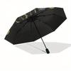 Golden Celestial Sun Moon Phase Wall Art DecorUmbrella, Portable 3-Fold Umbrella for Men & Women,Christmas Gift ES175
