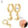 925 Silver Needle Vintage Gold Earrings Luxury Long Chain Tassel Crystal Hoop Earrings for Women Party Trend Jewelry