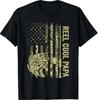 Reel Cool Papa Fishing Father's Day Fisherman Fish US Flag T-Shirt
