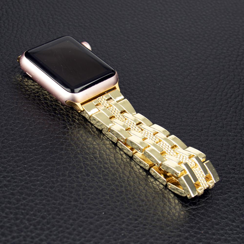 Pulseira Correa Metal Strap para Apple Watch Band 7 6 5 4 3 2 1 SE Pulseira Apple Watch Strap 45mm 41mm 44mm 40mm 42mm 38mm para iWatch