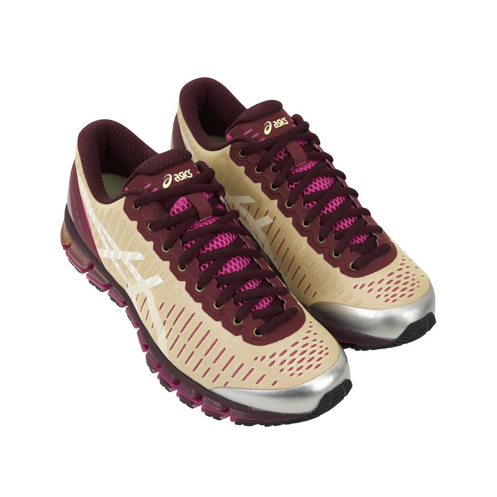 Above The Clouds x ASICS Gel Quantum 360 Vino Scarpe da Ginnastica Uomo Rosso Giallo Morbido Rosso Brisket 1203A823-750