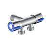 Bathroom Faucet Dual Control Double Handle Stainless Steel Cold Water Faucet Bathroom Washing Machine Faucet Triangle Valve Bath