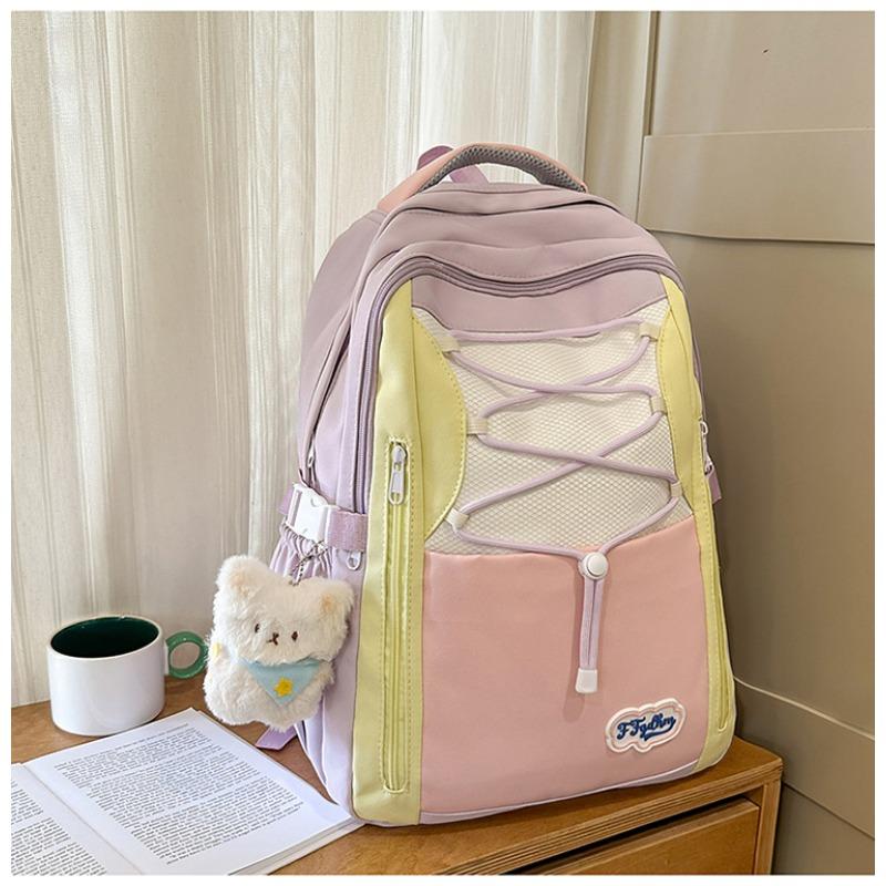 The new schoolbag is high-value, fresh and sweet, candy-colored backpack, lightweight and large-capacity backpack for junior high school students.