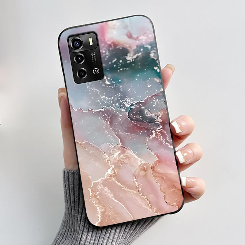For ZTE Blade V40 Vita / V41 Smart Phone Case Luxury Cute Love Rabbit Funny Black Cover Shell Soft Silicone Protective Casing