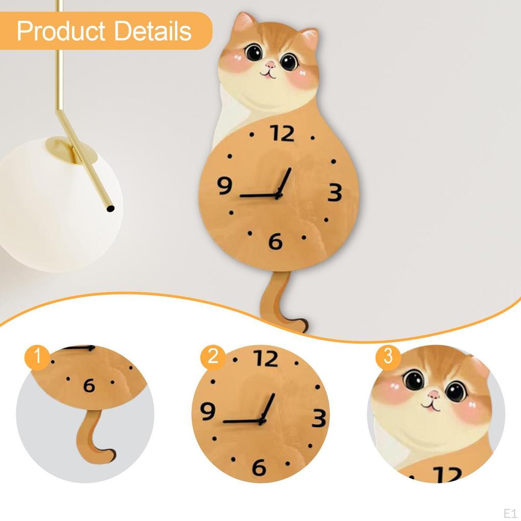 Clock Decor Art Ornament Decorative for Farmhouse Living Room Kitchen