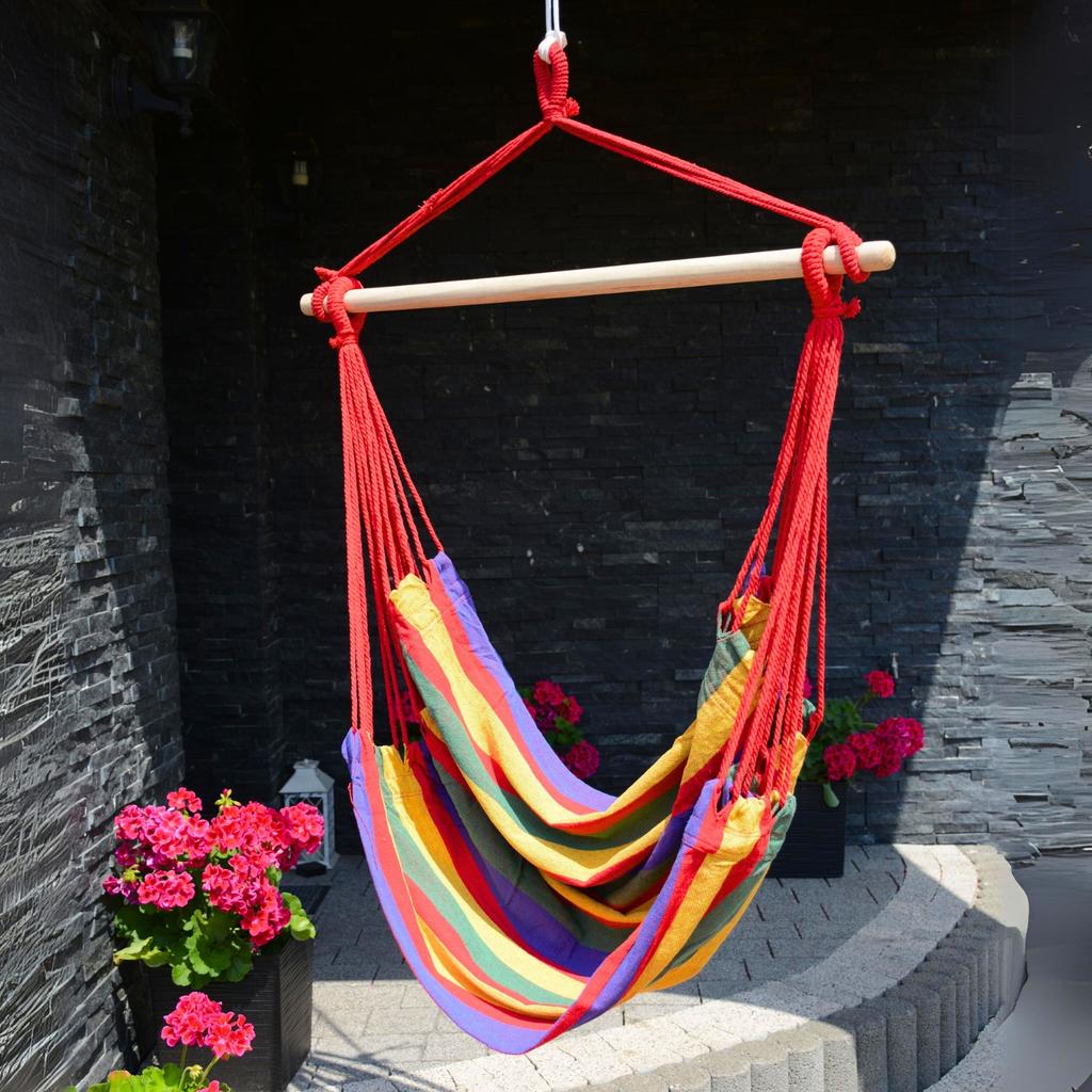 Hammock, Brazilian chair, boho swing, garden hanging chair with spreader bar