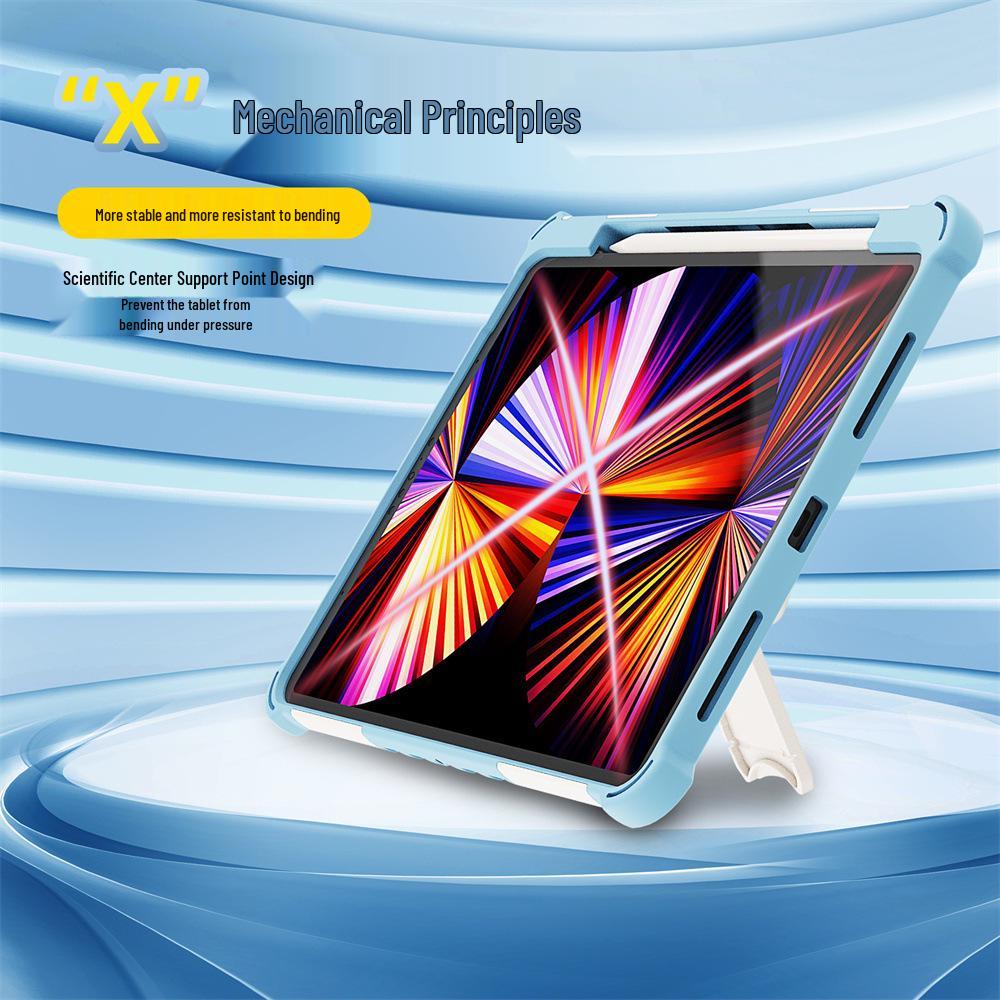 Apple iPad Protective Case with Hand Strap & Stand for 12.9, 10.2, Pro 11, Mini 7, 6 & Pro 13