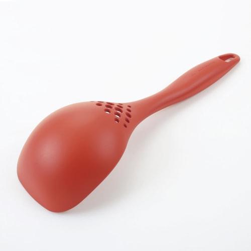 Kai Corporation KAI Tabletop Pot Convenient for Serving and Draining Soup Mini Spoon Dishwasher Safe KAI KITCHEN Red Made in Japan DH8164