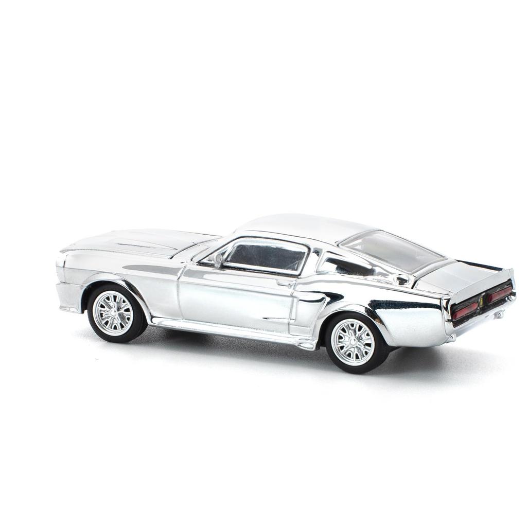 Genesis Company POP RACE Shelby Mustang GT500 Silver Chrome Finished Model PR640312 1/64