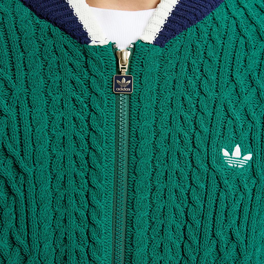 adidas Originals Cardigan Comfortable Soft Skin-Friendly Loose Knit Sweater Men Tops KS5962
