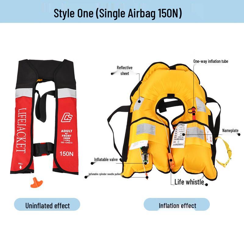 UOSU Automatic Professional Inflatable Life Vest 150N One Size
