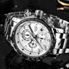 LIGE Men's Multi-function Waterproof Steel Watch with Calendar