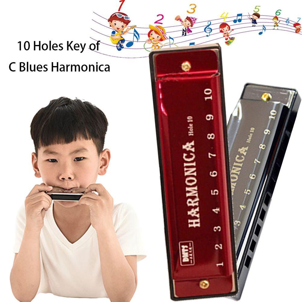 

Training Woodwind Instrument Educational Toy Diatonic Harp Mouth Organ 10 Holes Harp Harmonica