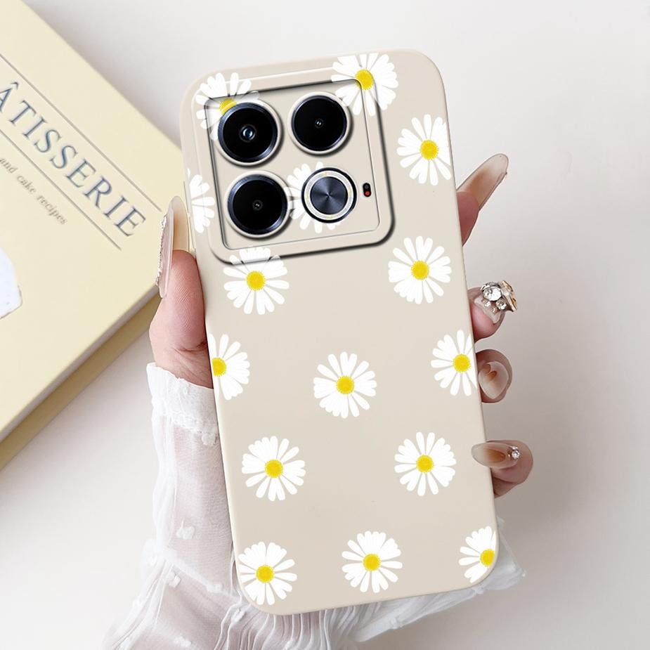 For Infinix Note 40 Case X6853 Pretty Girls Sunflowers Cover Soft Silicone Phone Case For Infinix Note 40 Pro Plus Note40 Fundas