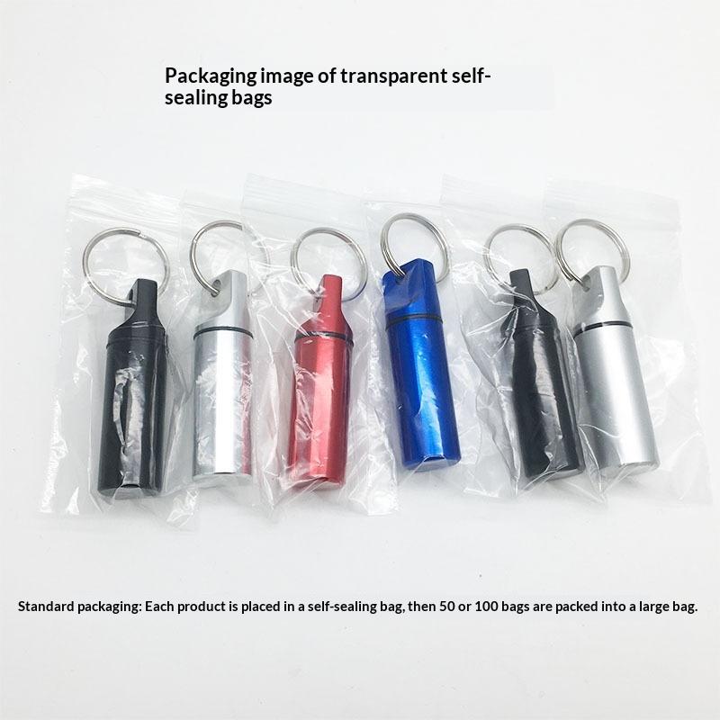 Aluminum Alloy Pill Case Keychain Waterproof Sealed Design Multiple Color Options Perfect For Outdoor Use Daily Pill Storage