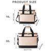 Sac à déjeuner isotherme réutilisable avec un volume de 18L, sacs de rangement pour pique-nique pour le travail, les pique-niques et les aventures en plein air