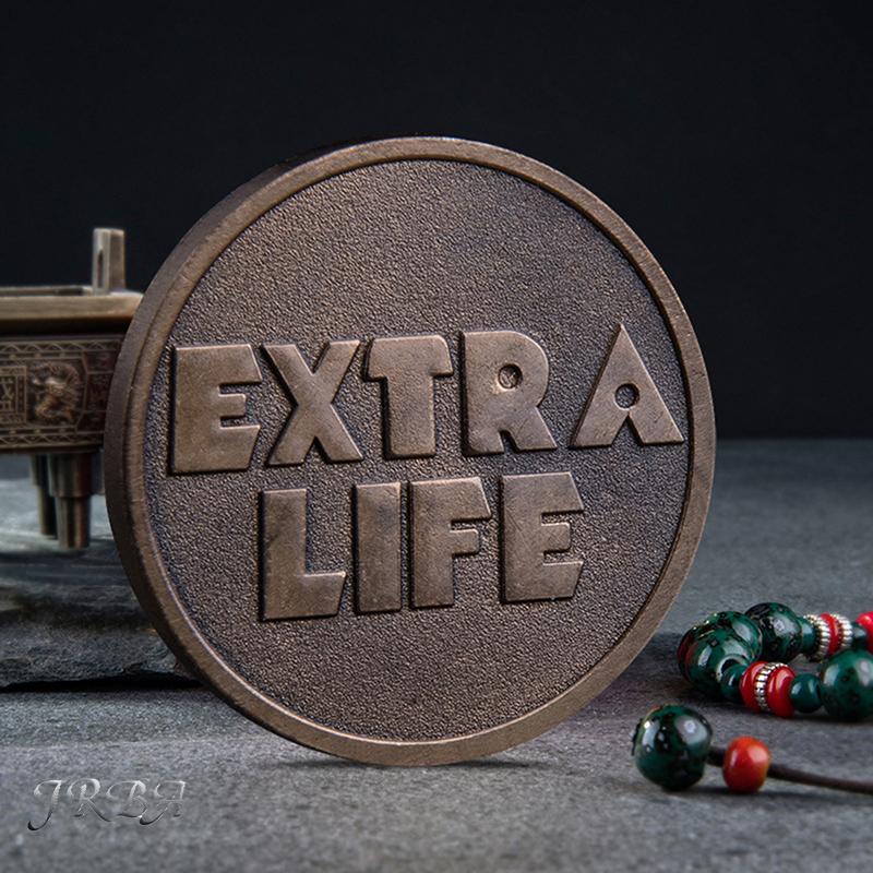 Ready Player One Extra Life Coin Monedă comemorativă de un sfert de accesoriu pentru Cosplay