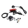 Electric Bike Front Brake Rear Light High Brightness Front Rear Warning Lights Kit with 5 Pin Switch Button Controller