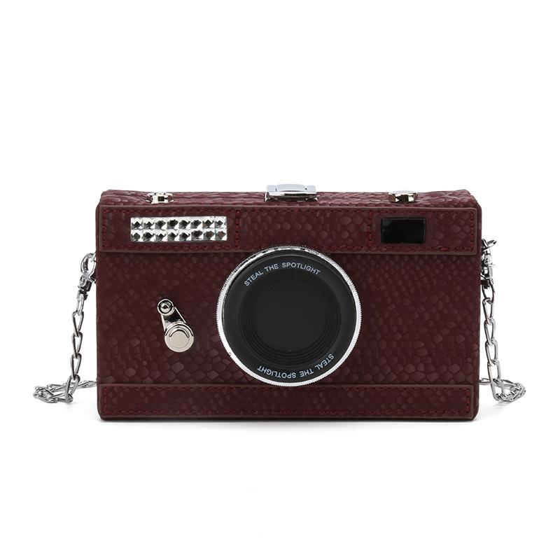 Camera Shape Crossbody Mobile Phone Bag Ladies Girls Casual Handbag And Purse Cute Creative Fun Bag Versatile Chain Shoulder Bag