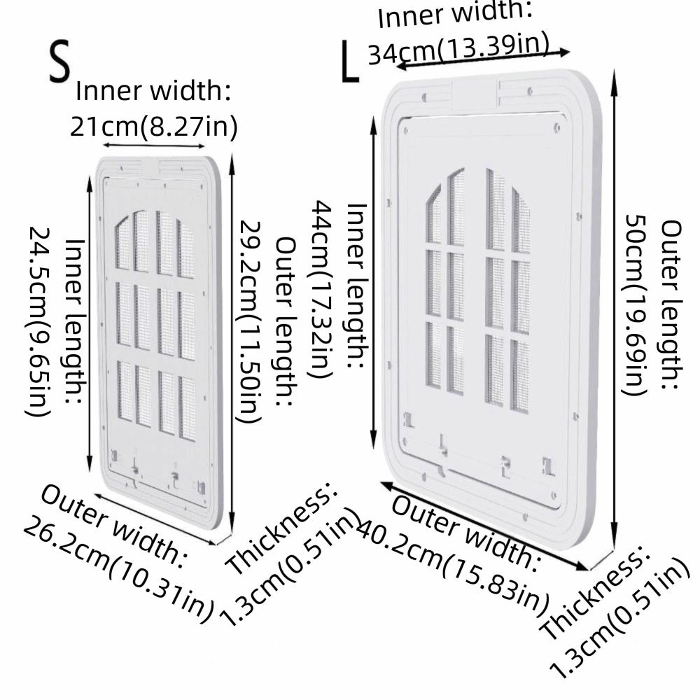 Self-Closing Dog Screen Door Reinforced Dog Sliding Door Screen Pet Lockable Screen Door  Patio