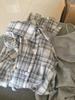 Women's Gray Plaid Summer Sun Protection Cardigan - Korean Style Loose Fit Shirt Jacket