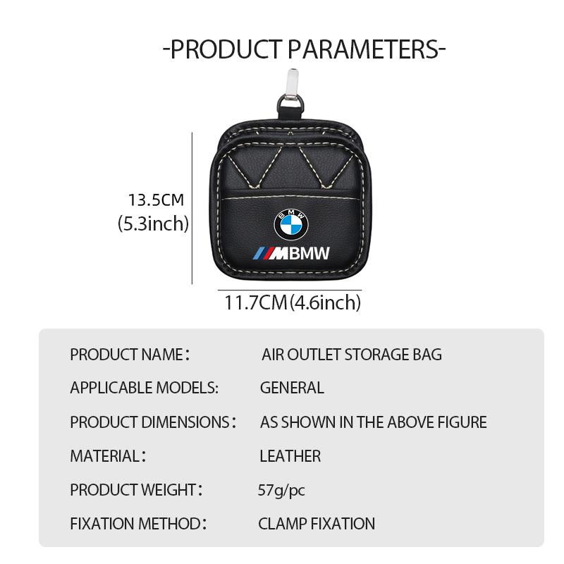 Car Air Vent Hanging Storage Box Mobile Phone Key Trash Can For BMW M Performance E36 E46 E60 E90 E91 E92 E93 F30 F20 yshk28