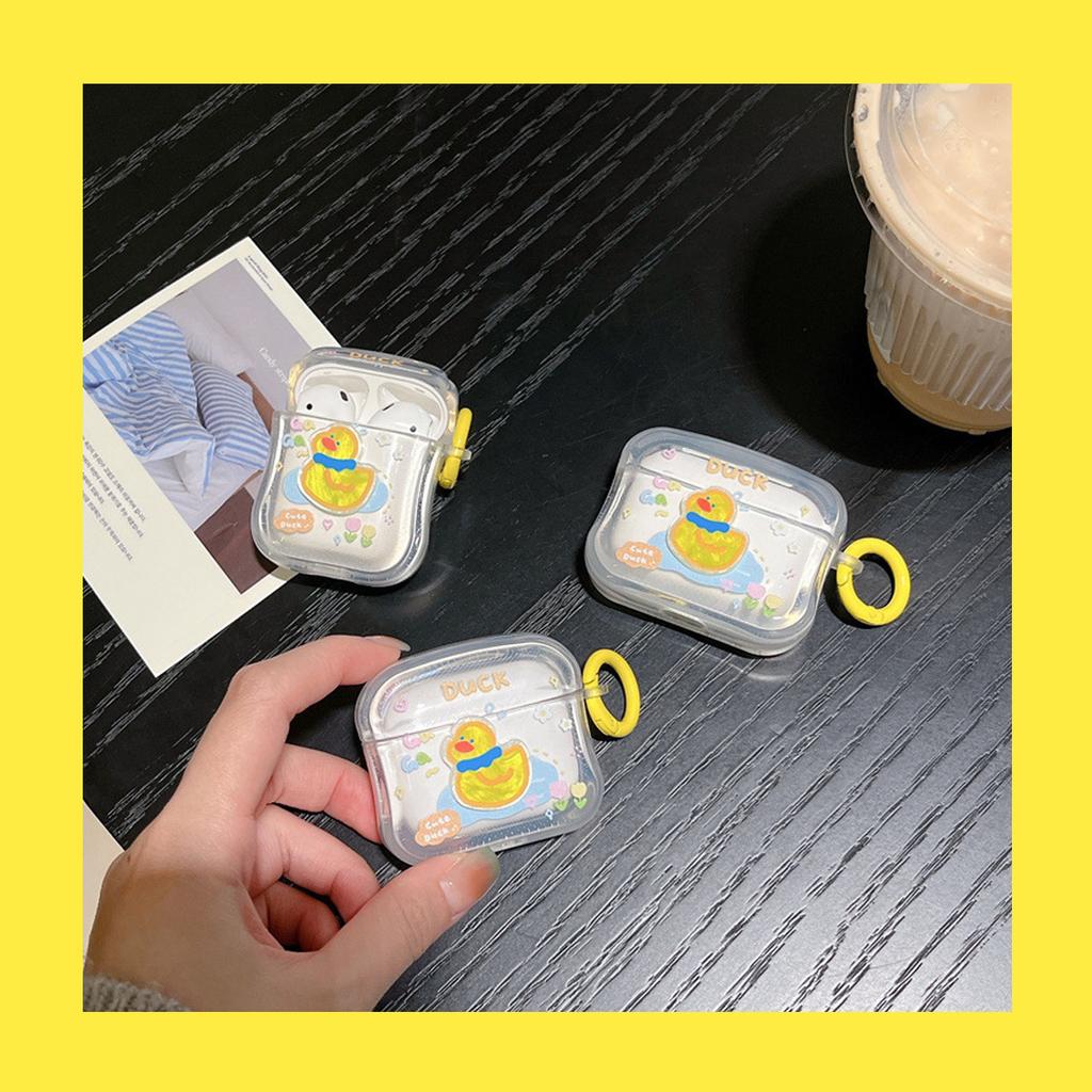 Applicable Apple AirPods 1 /1/1 Generation Pro Earphone Case Protective Cover Summer Swimming Duck