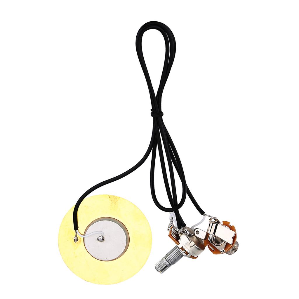50mm Metal Pickup Piezo Transducer Prewired Amplifier Pick Up for Guitar Accessories