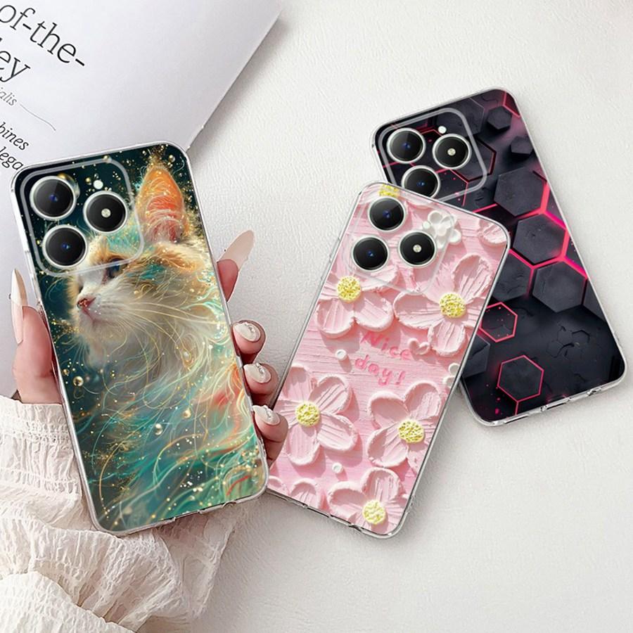 For OPPO Realme C61 C63 Case C 61 RMX3939 New design TPU Soft Silicone Shockproof Coque Funda For RealmeC63 C6 1 Phone Cover