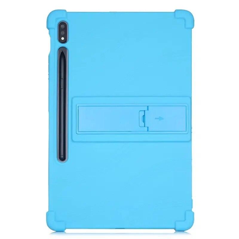Case For Samsung Galaxy tab S9  Plus FE 12.4 Cover For Tab S9 11incs SM-X810 X816B Kickstand Funda with 4 Shockproof Airbags Soft Silicone