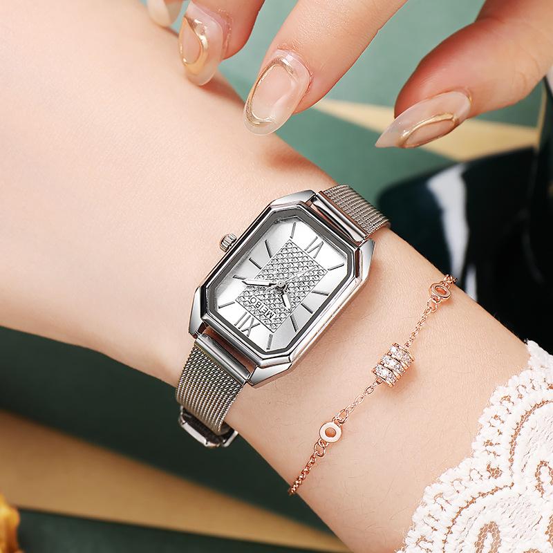 Meibo Square Retro Women S Watch Mesh Belt Women S Watch
