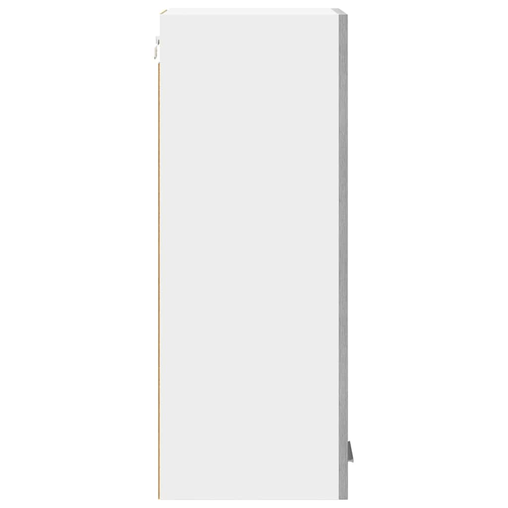 Wall Mounted Cabinet with Door 2 Pcs Grey Sonoma and White 30 X 31 X 80 Cm