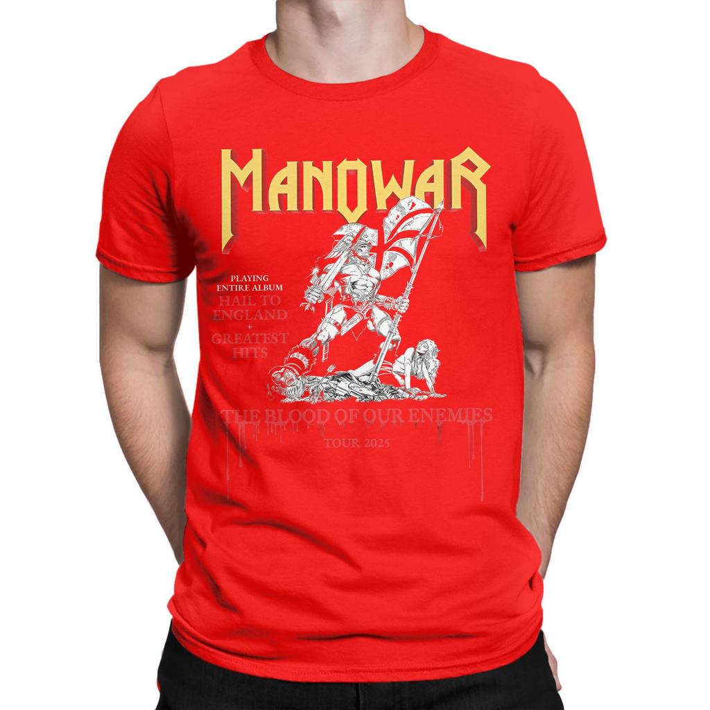 The Blood Of Our Enemies Manowar Tour 2025 Grafické potisky Pánská Dámská Bavlněná Trička Oblečení