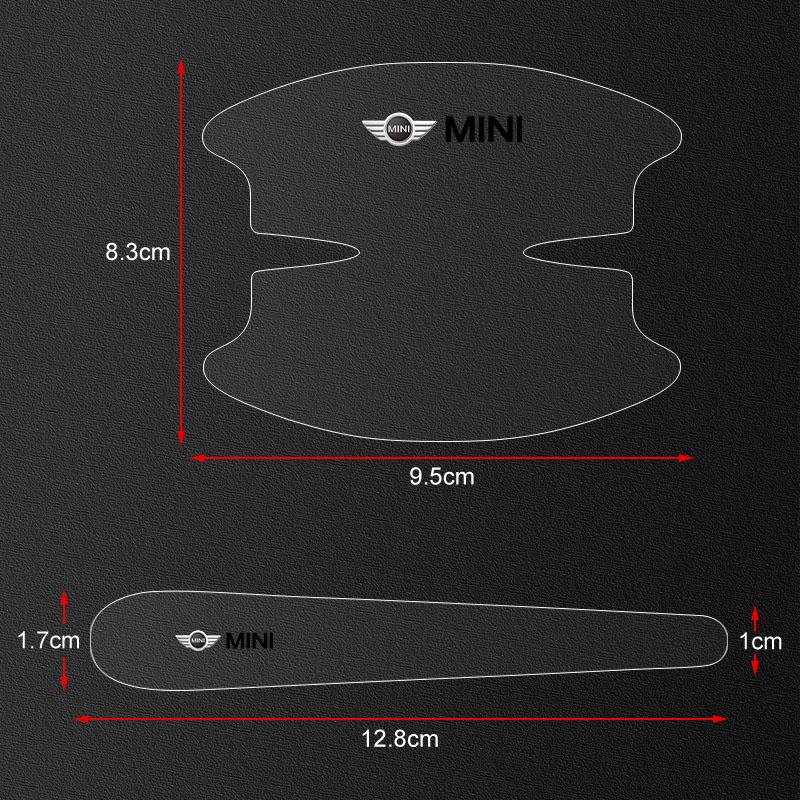 8Pcs Transparent Car Door Handle Bowl Anti Scratch Protective Sticker For Tesla Model 3 Model X S 2016-2020 Decals TM3 TMX TMS Decal