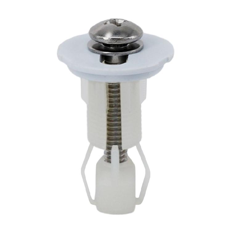 Nylon and Stainless Steel Toilet Seat Cover Hole Screws Easy to Install, 2PCS