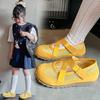Kids Casual Shoes Mesh Breathable Soild Color Girls Tennis Shoes Hook&loop 2025 New Children Sports Shoes Non-slip Soft Sole
