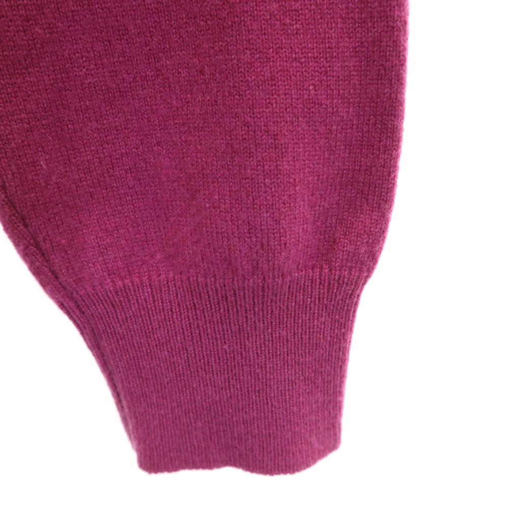 Hermes Made In Italy Cashmere Blend Long Sleeve Two-tone Turtleneck Sweater Women Used