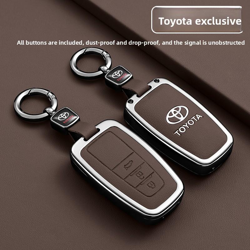 Compatible with Toyota key covers for Camry, Corolla, Avalon, RAV4, Highlander, Levin, CHR, and Velite
