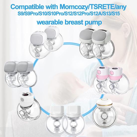 9Pcs/Set Breast Pump Caliber Converters Universal Perfect Fitting Caliber Converters for Easy And Safe Breastfeeding