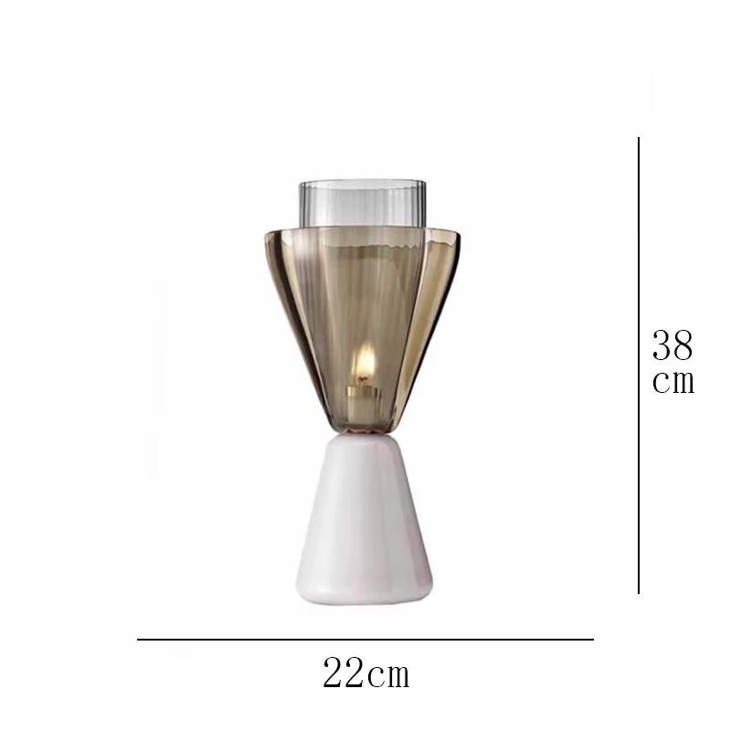 Nordic Light Luxury Marble & Glass Table Lamp