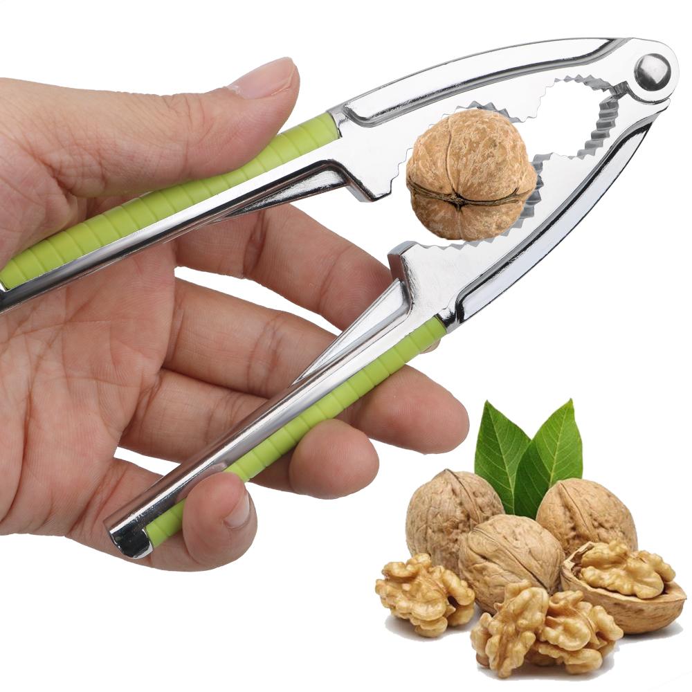 Stainless Steel Nut Cracker Quick Shell Opener Multi-Function Kitchen Tool for Almonds Walnut Hazelnut And Bolt ClampingFunction
