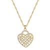 Empty Love Pearl Light Luxury Temperament Gorgeous Full Diamond Necklace Female Versatile Collarbone Chain Titanium Steel Chain