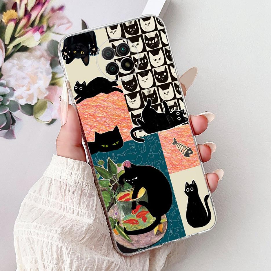 For Xiaomi Redmi Note 9 5G Case Note 9T Cute Painted Cover Soft Silicone Phone Case For Redmi Note 9T Note9 5G Back Cover Fundas