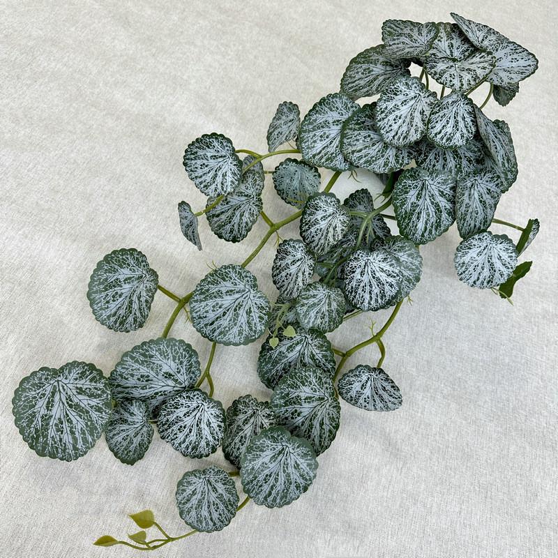 

Green Leaf Wall Hanging With Soft Gel Material For Home Decor And Photography Props White Green